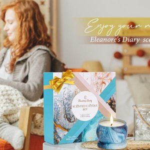 New Eleanore's Diary 100% Soy Wax Essential Oil Scented Candles Factory Sealed